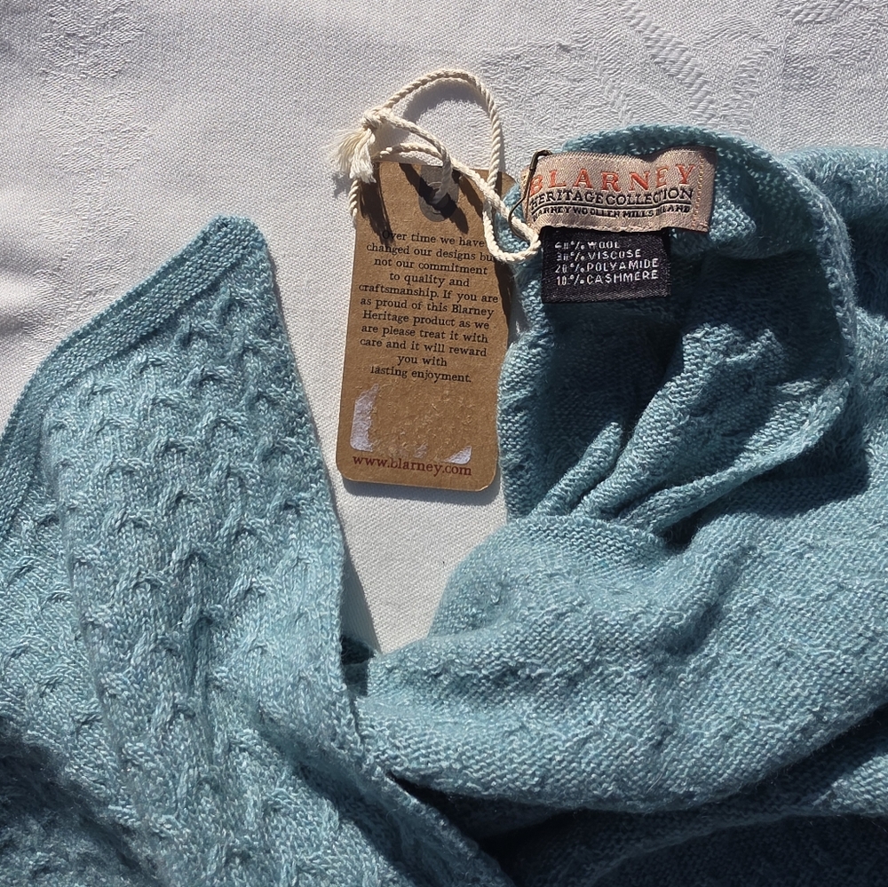 Irish NEW Tags Blarney Woolen Mills Ireland Heritage NWT scarf - Picture 8 of 11